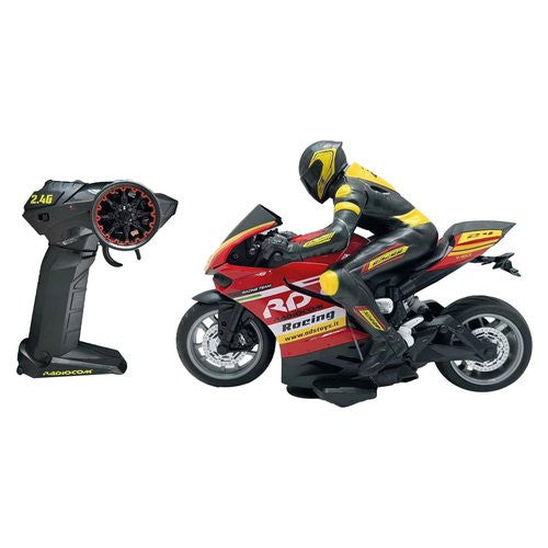 Radiocomando Ods 40903 RADIOCOM Moto Stradale 2,4 GHz Rosso e Nero