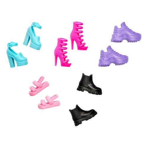 Scarpe Fashion bambola 5 paia Mattel HWV71 BARBIE Assortito