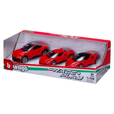 Set auto modelli Bburago 18 36102 FERRARI Race & Play