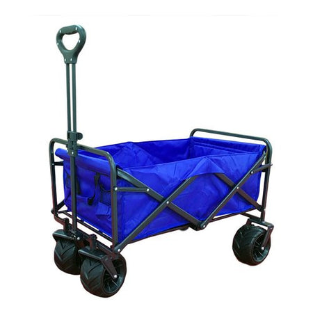 Carrello spiaggia Amicasa Telescopico ruote larghe portata 80 kg Nero