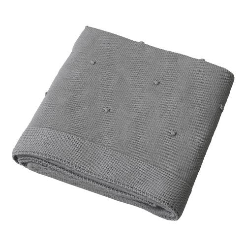 Coperta lettino Italbaby 020 2200 08 MORBIDO POIS Maglia Grigio