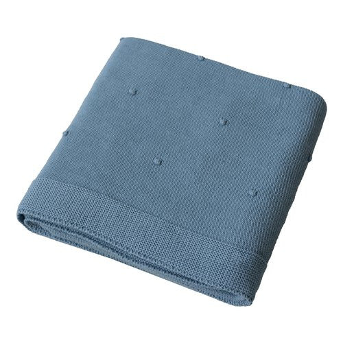Coperta lettino Italbaby 020 2200 02 MORBIDO POIS Maglia Avio