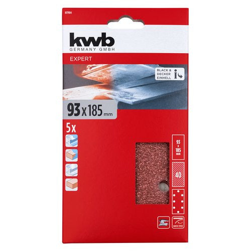 Set fogli abrasivi levigatrice Kwb 49817904 QUICK STICK