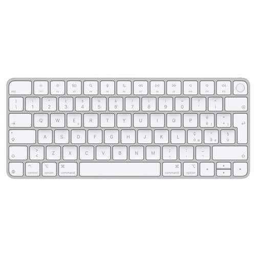 Tastiera computer Apple MXCK3T A MAGIC KEYBOARD Touch ID Silver e Whit