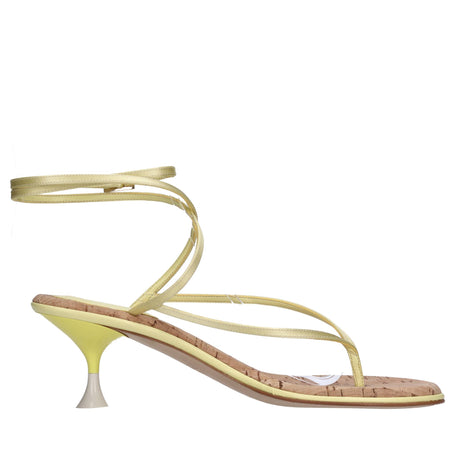 3JUIN Sandali Giallo da donna
