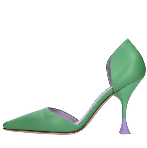 3JUIN Scarpe con Tacco Verde da donna