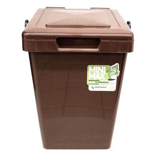 Pattumiera Mattiussi Ecologia A11159 MINIMAX Marrone