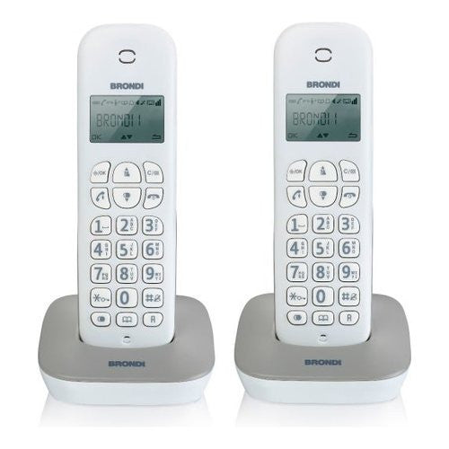 Cordless Brondi 10273812 GALA Twin Grigio e Bianco