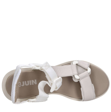 3JUIN Sandali Beige da donna