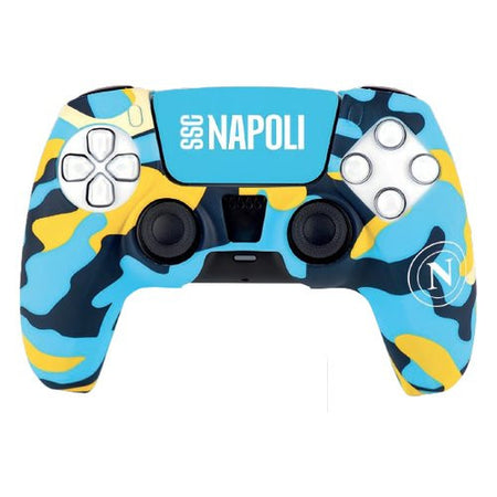 Cover gamepad Qubick COP50005 PLAYSTATION 5 Napoli Camo Azzurro