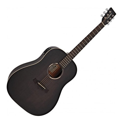 Chitarra acustica Tanglewood TWBB SDE BLACKBIRD Smokestack Black Satin