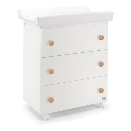 Bagnetto fasciatoio Pali 0533WINN WIN 3 cassetti Bianco e Naturale