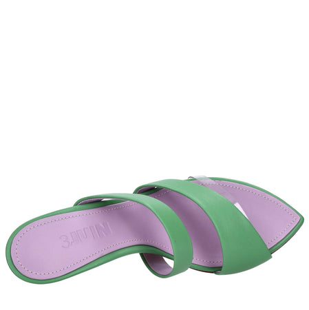 3JUIN Sandali Verde da donna