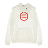 DOLLY NOIRE Felpa Cappuccio Uomo Hexagon White & Red Hoodie White/red da uomo