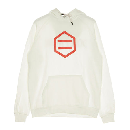 DOLLY NOIRE Felpa Cappuccio Uomo Hexagon White &amp; Red Hoodie White/red da uomo