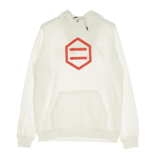 DOLLY NOIRE Felpa Cappuccio Uomo Hexagon White & Red Hoodie White/red da uomo
