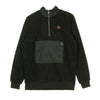 DOLLY NOIRE Felpa Collo Alto Uomo Pile Half Zip Black da uomo