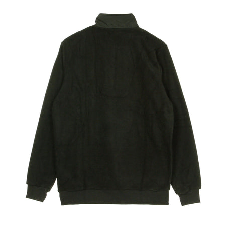 DOLLY NOIRE Felpa Collo Alto Uomo Pile Half Zip Black da uomo
