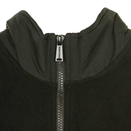 DOLLY NOIRE Felpa Collo Alto Uomo Pile Half Zip Black da uomo