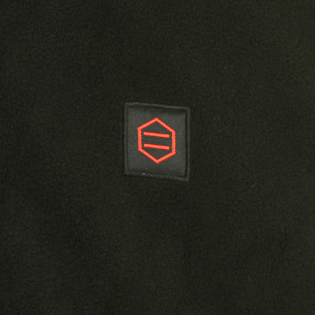 DOLLY NOIRE Felpa Collo Alto Uomo Pile Half Zip Black da uomo