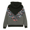 DOLLY NOIRE Felpa Cappuccio Zip Uomo Virtual Zip Hoodie Black/glitch Camo da uomo