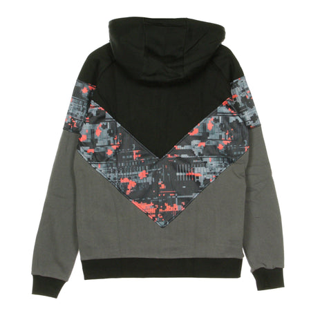DOLLY NOIRE Felpa Cappuccio Zip Uomo Virtual Zip Hoodie Black/glitch Camo da uomo