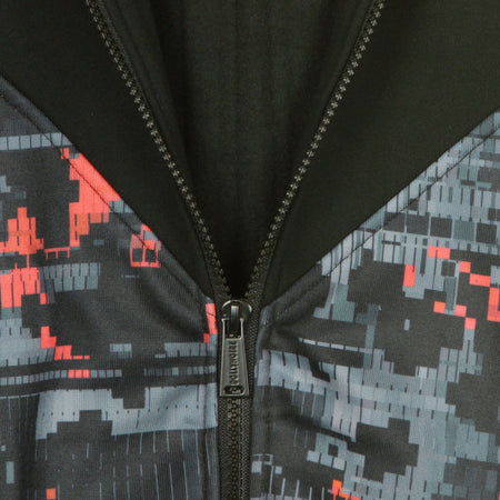 DOLLY NOIRE Felpa Cappuccio Zip Uomo Virtual Zip Hoodie Black/glitch Camo da uomo