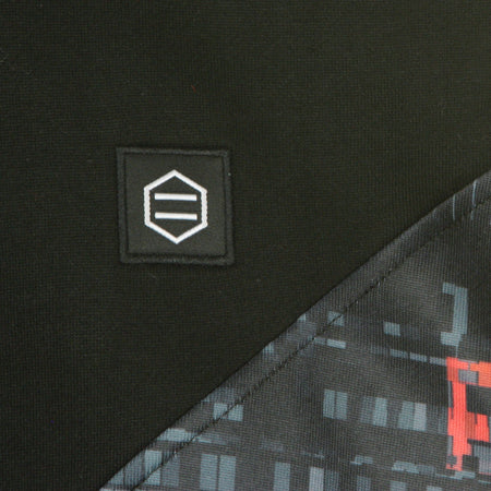 DOLLY NOIRE Felpa Cappuccio Zip Uomo Virtual Zip Hoodie Black/glitch Camo da uomo