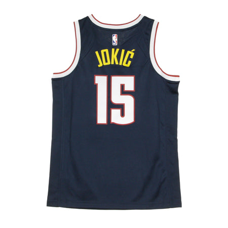 NIKE NBA Canotta Basket Uomo Nba Swingman Jersey Icon Edition 2020 No 15 Nikola Jokic Dennug College Navy da uomo