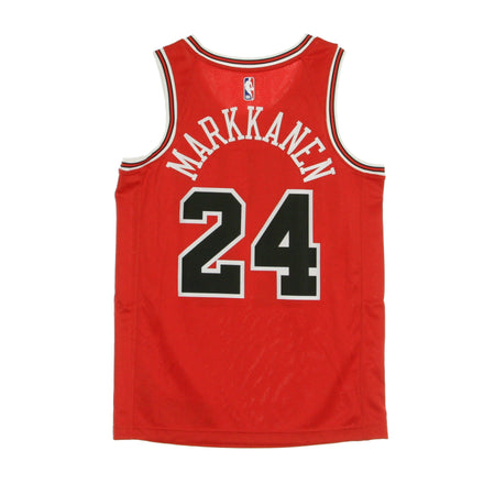 NIKE NBA Canotta Basket Uomo Nba Swingman Jersey Icon Edition 2020 No 24 Lauri Markkanen Chibul University Red/white da uomo