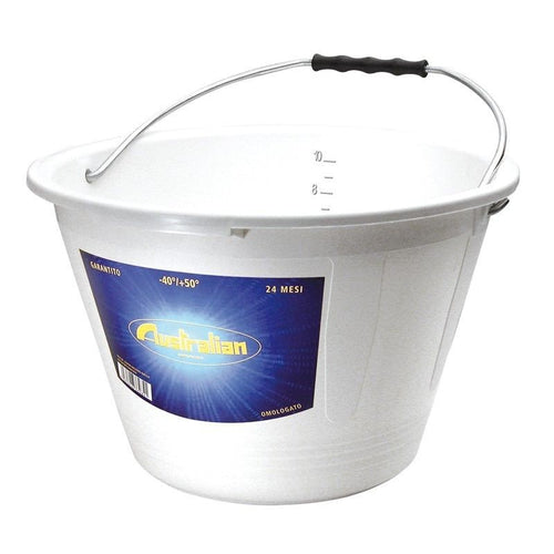 Australian secchio bianco in plastica per muratore