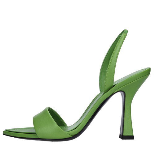 3JUIN Sandali Verde da donna