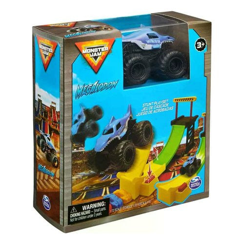 Stunt Playset Megalodon con veicolo 1:72 MONSTER JAM 6071189