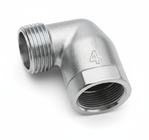 Raccordo a gomito con filetto maschio - femmina G 1/2'' M-F universale 31410018