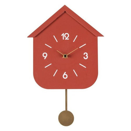 Orologio da parete Yes Everyday Pendolo Rosso mattone