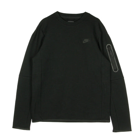 Nike Felpa Leggera Girocollo Uomo Sportswear Tech Fleece Black/black da uomo