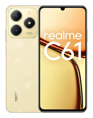 realme C61 17,1 cm (6.74) Doppia SIM Android 14 4G USB tipo-C 6 GB 128 GB 5000 mAh Oro - (realme C61 17,1 cm (6.74) Doppia SIM