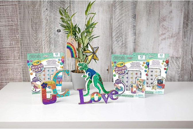 CRAYOLA Ricarica Glitter Dots colori classici
