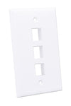 Placca Porta Frutti 3 Posti Mod.503 Bianco