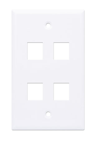 Placca Porta Frutti 4 Posti Mod.503 Bianco