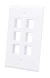 Placca Porta Frutti 6 Posti Mod.503 Bianco
