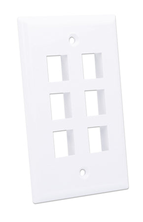Placca Porta Frutti 6 Posti Mod.503 Bianco