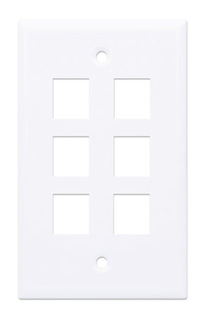 Placca Porta Frutti 6 Posti Mod.503 Bianco