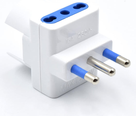 Adattatore Triplo Spina 2P+T 16A