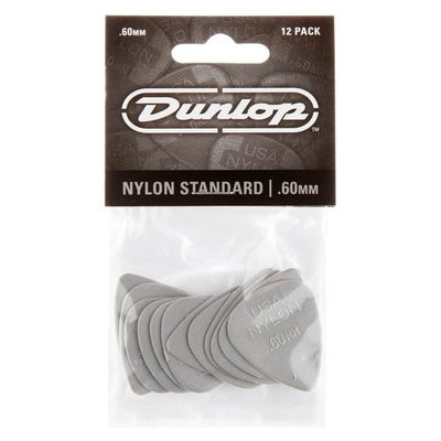 Plettri Dunlop 44P 60 NYLON Standard Grigio
