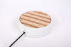 Trellis Charging Dock/4 prese USB Hub/bianco e legno naturale