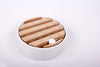 Trellis Charging Dock/4 prese USB Hub/bianco e legno naturale