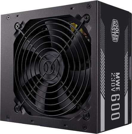 Cooler Master Alimentatore MWE 600 White 230V V2, Spina 80 PLUS Certificato UE, Ventola 120 HDB Silenziosa, Circuito DC-to-DC +