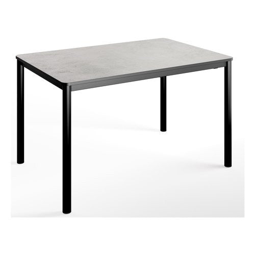 Tavolo Pointhouse 52LUX130 0707M8M8 LUX Nero opaco e Stucco bianco