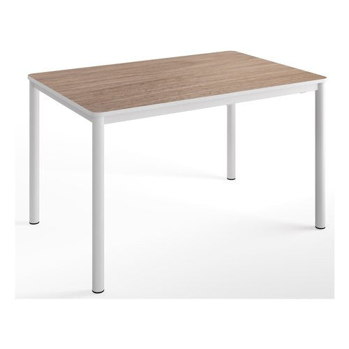 Tavolo Pointhouse 52LUX130 0606MGMG LUX Bianco opaco e Noce stelvio